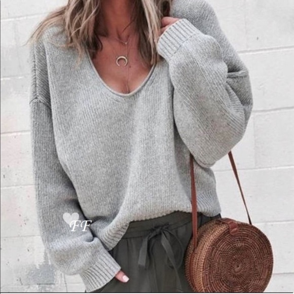 Figleaffashion Sweaters - LAST ONE Figleaffashion cozy slouchy vneck sweater